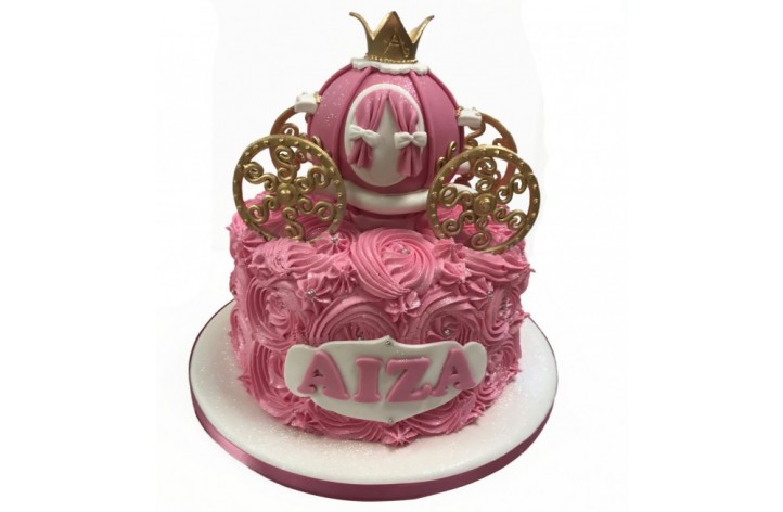 Princess Carriage Whirl Cake